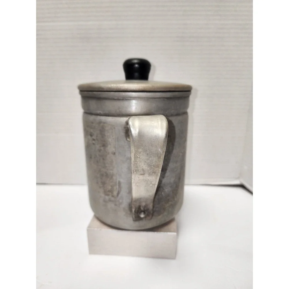 Vintage Aluminum Stovetop Camping Military Coffee‎ Percolator